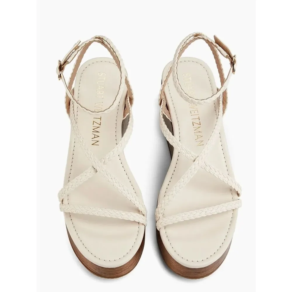 Stuart Weitzman Wovette wedge sandals brand new in the box $565